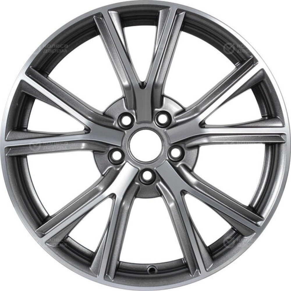 Колесный диск X-trike X122 7.5xR18 5x108 ET38 DIA54.1 темно-серебристый с полированной лицевой частью