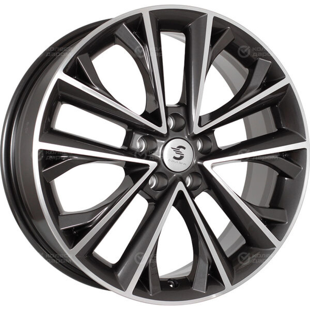 Колесный диск СКАД Premium Series КР012 7xR18 5x108 ET36 DIA65.1 глянцевый темно-серый полностью полированный