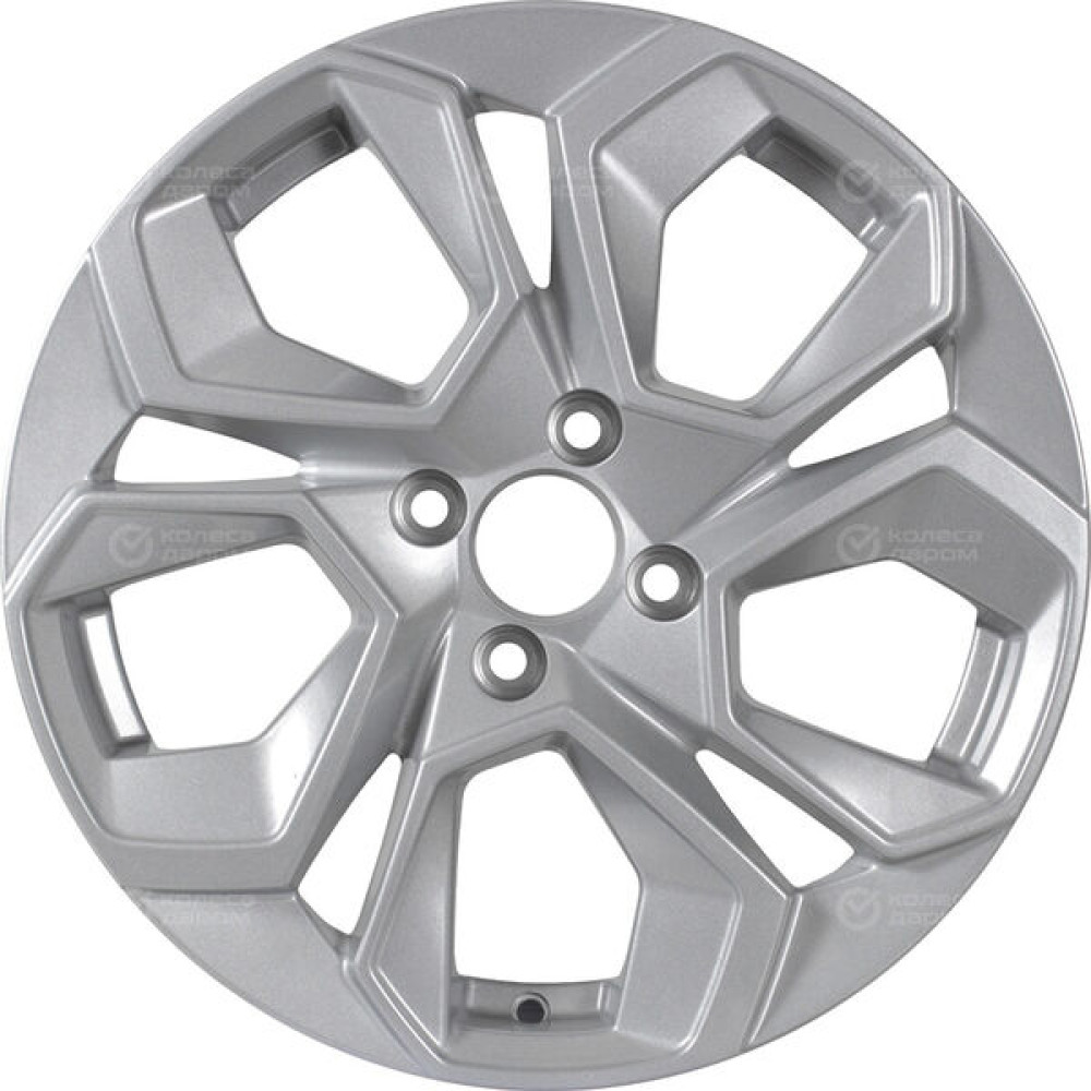 Колесный диск KDW KD1620 6.5xR16 5x112 ET45 DIA57.1 (уценка) глянцевый серебристый