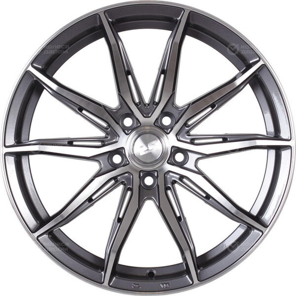 Колесный диск LS LS 1055 8xR18 5x114.3 ET45 DIA67.1 насыщенный темно-серый полностью полированный
