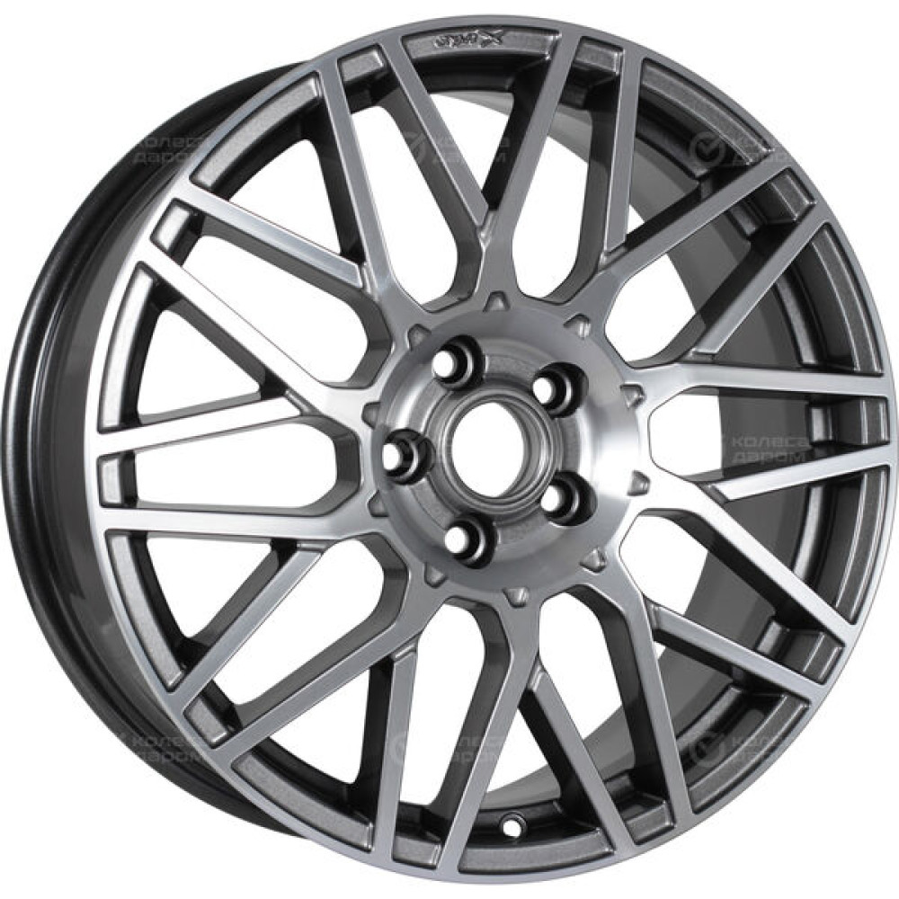 Колесный диск X-trike X133 7.5xR18 5x108 ET33 DIA60.1 темно-серебристый с полированной лицевой частью