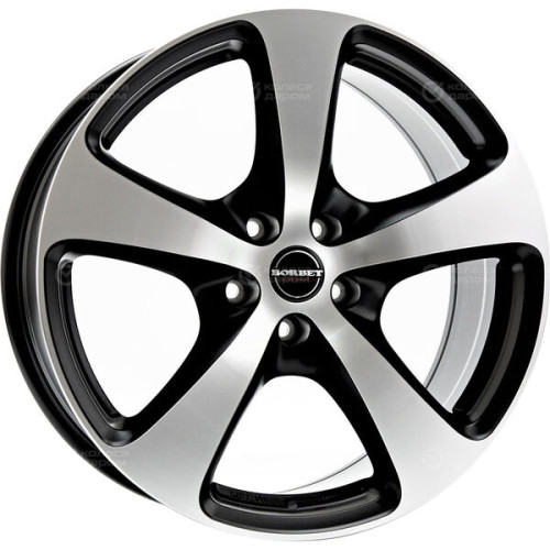 Колесный диск Borbet CC 7xR16 5x115 ET40 DIA70.1 черный матовый с полированной лицевой частью