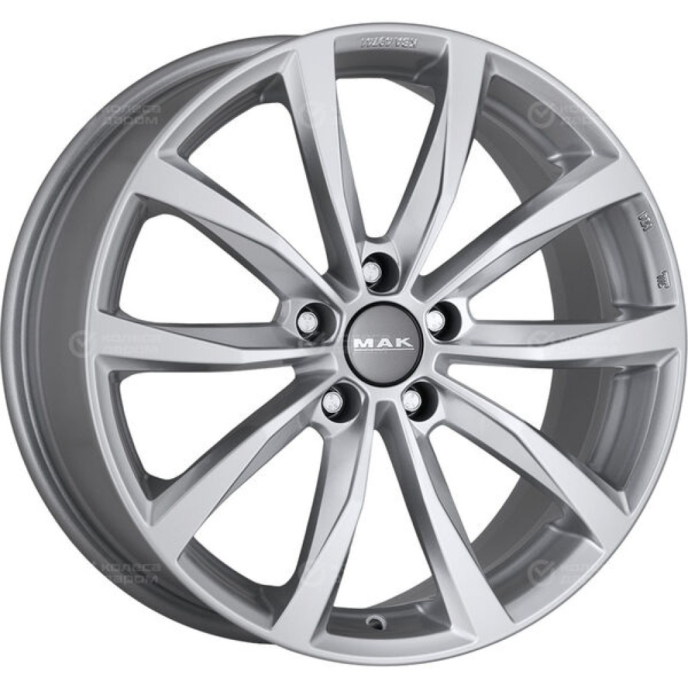Колесный диск MAK WOLF 8xR18 5x112 ET30 DIA57.1 серебристый