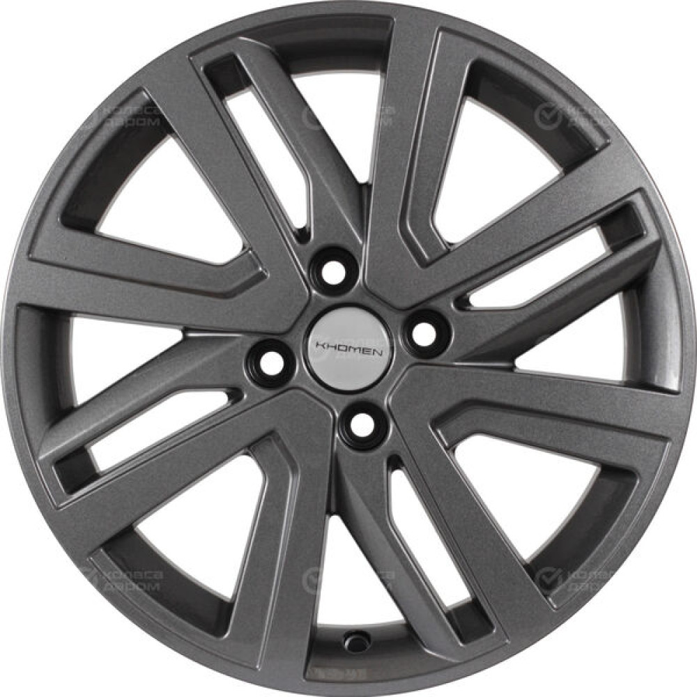 Колесный диск KHOMEN KHW1609 (16_Stepway) 6xR16 4x100 ET37 DIA60.1 насыщенный темно-серый