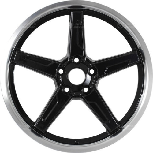 Колесный диск RST R149 7.5xR19 5x108 ET46 DIA63.3 черный с алмазной проточкой по радиусу
