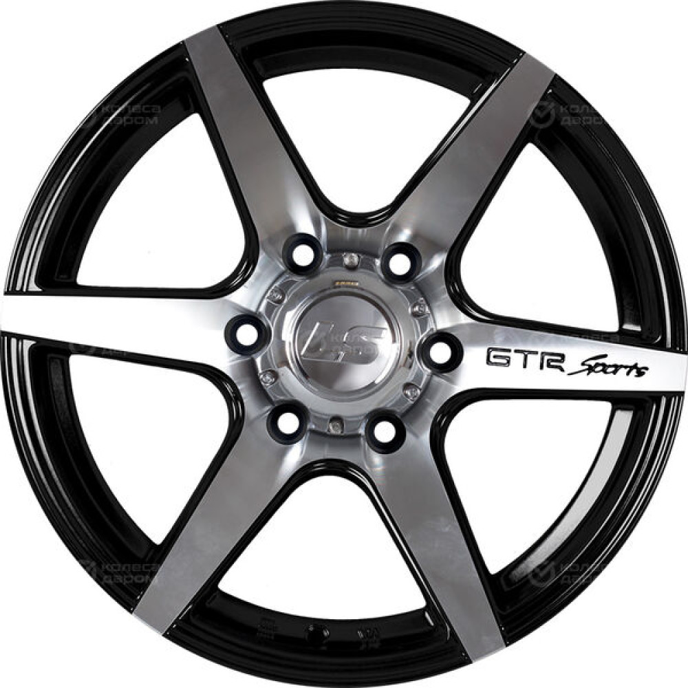 Колесный диск LS LS 800 8.5xR17 6x139.7 ET25 DIA106.1 черный полностью полированный