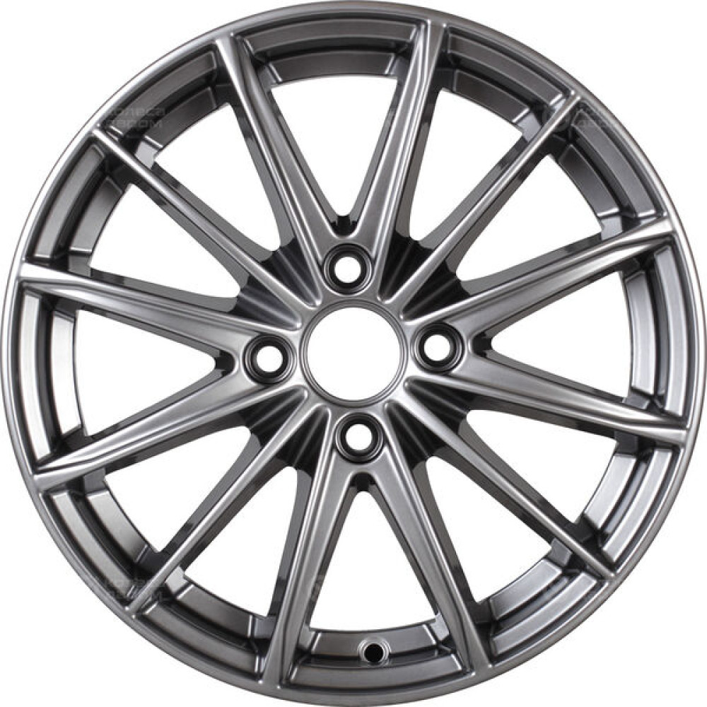 Колесный диск КиК Пойнт Бланк 6xR15 4x100 ET45 DIA67.1 темно-серебристый