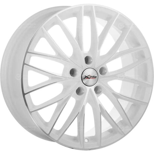 Колесный диск X-trike X130 7.5xR18 5x100 ET45 DIA56.1 белый глянцевый с полированной лицевой поверхностью