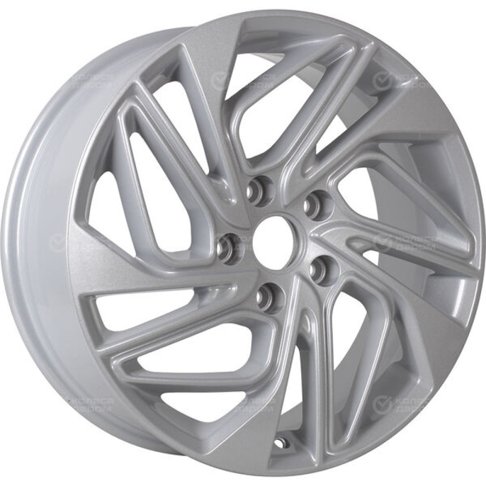 Колесный диск Carwel Калкан 206 7xR17 5x114.3 ET45 DIA67.1 серебристый металлик