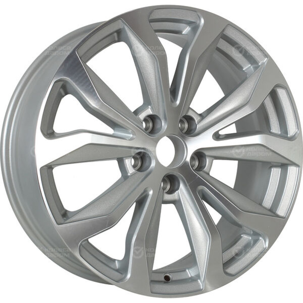 Колесный диск Replay TY212 7.5xR18 5x114.3 ET35 DIA60.1 серебристый, с полированной лицевой поверхностью