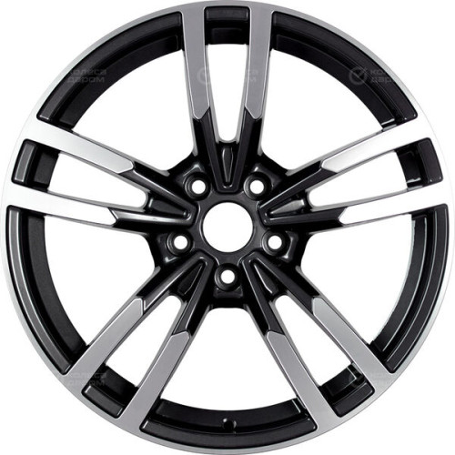 Колесный диск Replay B345 8xR18 5x112 ET30 DIA66.6 черный глянцевый с полированной лицевой частью