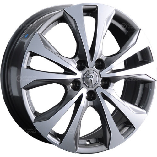 Колесный диск Replay MI163 7xR18 5x114.3 ET38 DIA67.1 глянцевый темно-серый с полированной лицевой частью