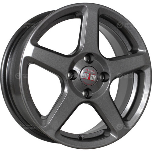 Колесный диск Alcasta M62 6xR15 4x100 ET37 DIA60.1 темно-серый цвет с перламутровыми оттенками