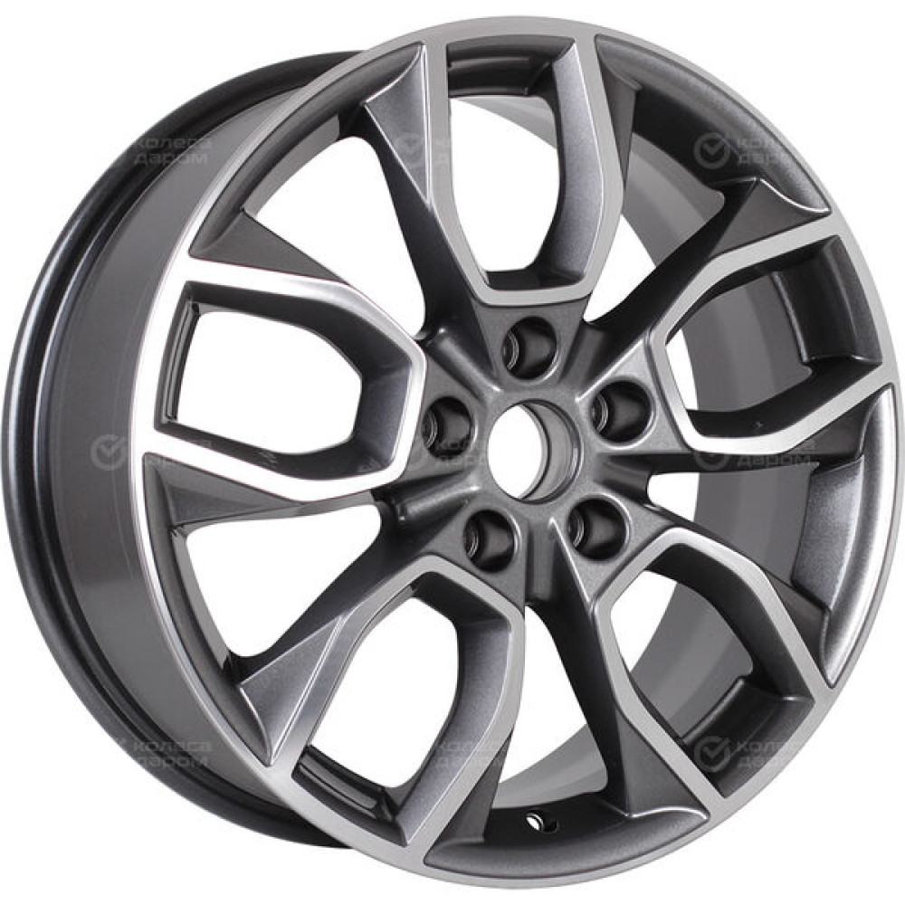 Колесный диск Carwel Ханга 1741 7xR17 5x114.3 ET48.5 DIA67.1 серый с полированной лицевой частью