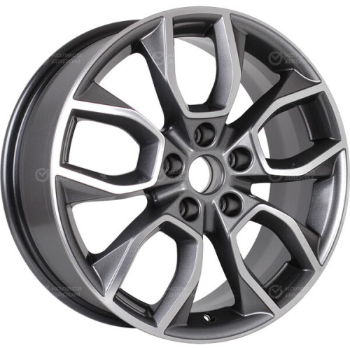 Колесный диск Carwel Ханга 1741 7xR17 5x114.3 ET48.5 DIA67.1 серый с полированной лицевой частью