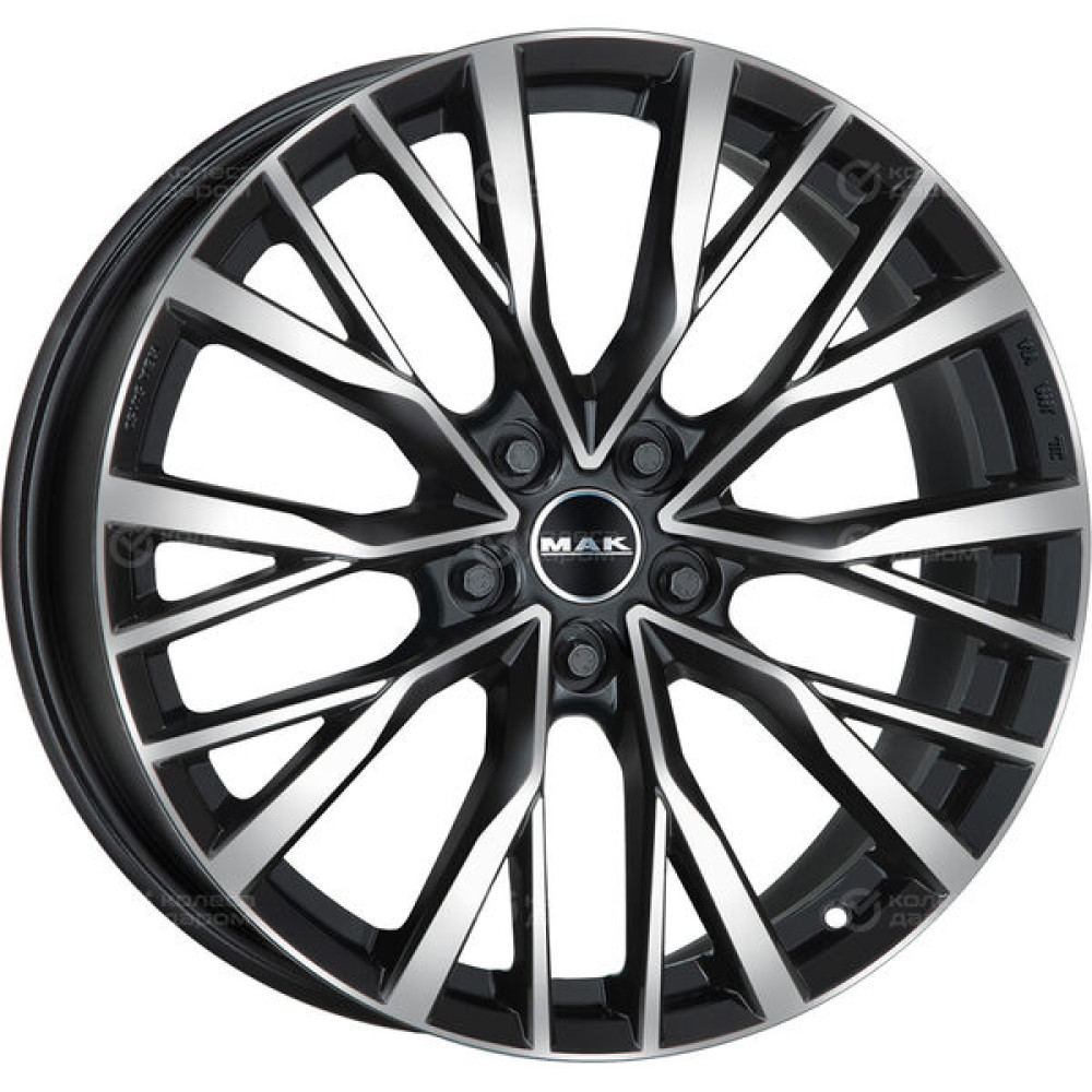 Колесный диск MAK Kent 8.5xR20 5x108 ET42 DIA63.4 чёрный глянцевый с полированной лицевой частью