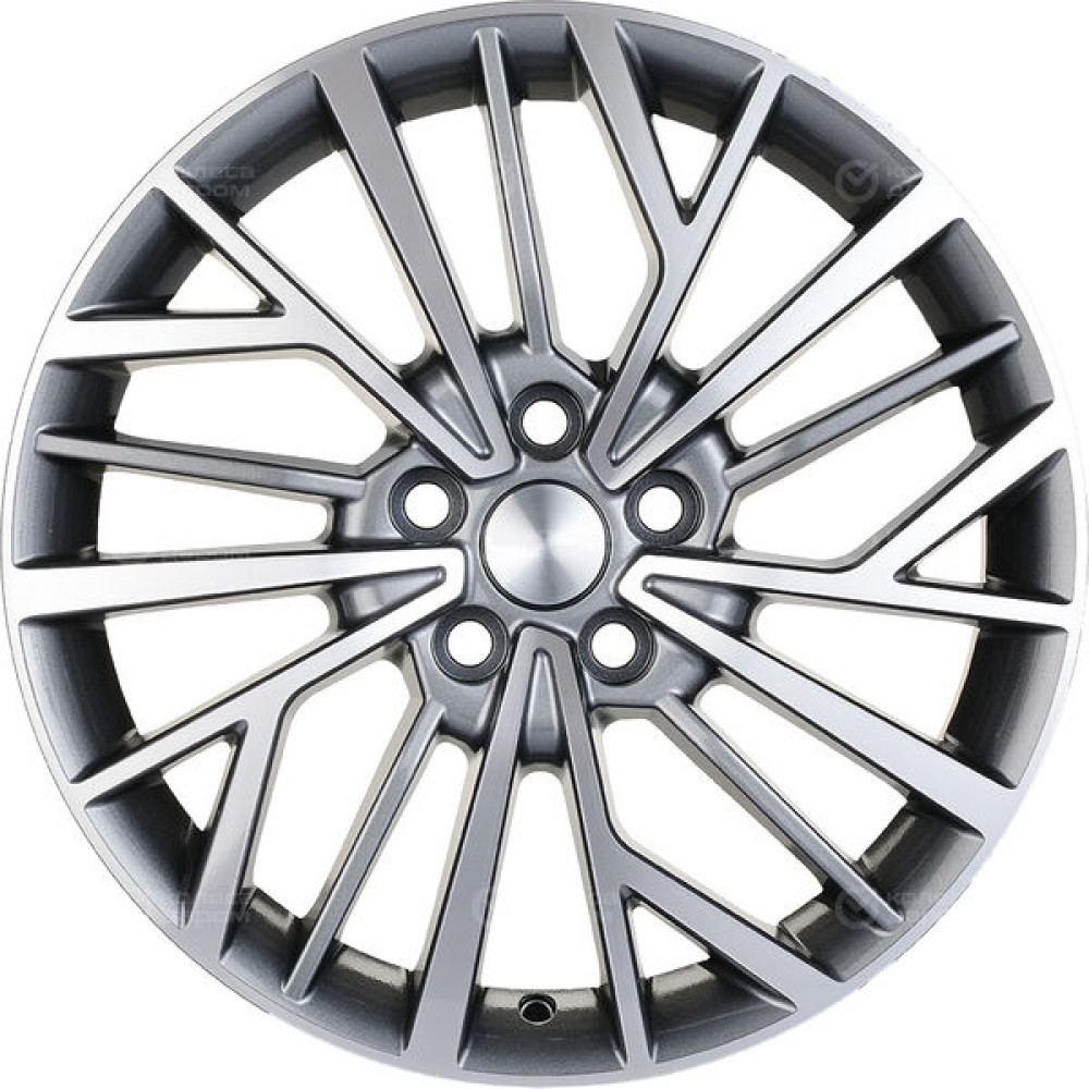 Колесный диск Carwel Токо 1717 7xR17 5x112 ET40 DIA57.1 серый с полированной лицевой частью