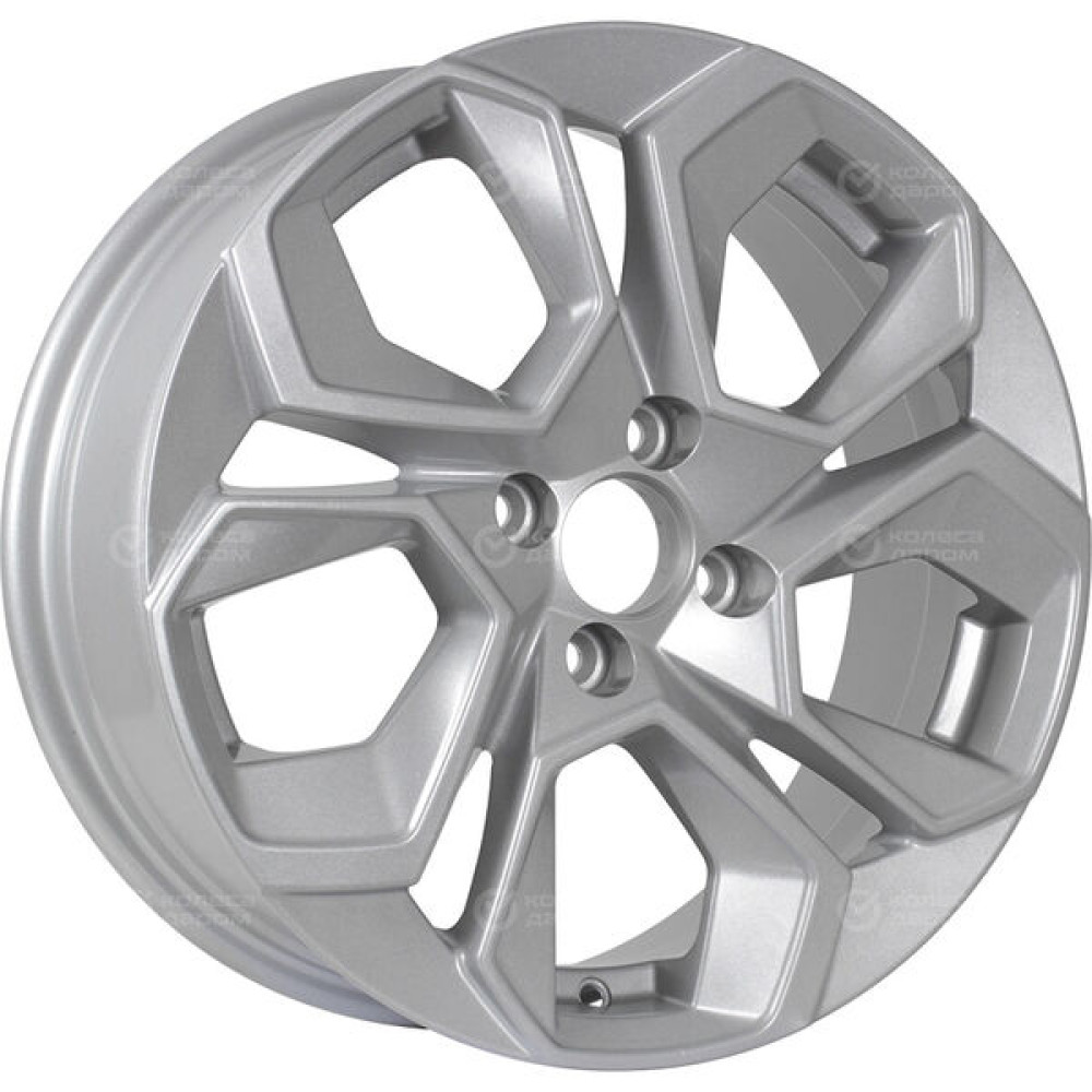 Колесный диск KDW KD1620 6.5xR16 4x100 ET45 DIA60.1 глянцевый серебристый