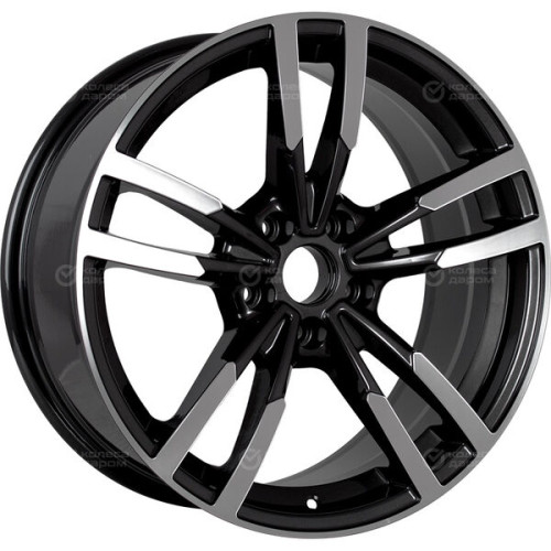 Колесный диск Replay LX230 8xR18 5x114.3 ET30 DIA60.1 черный глянцевый с полированной лицевой частью