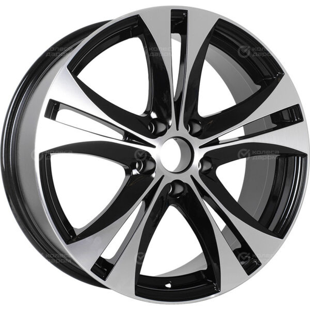 Колесный диск NEO 844 7.5xR18 5x112 ET35 DIA66.6 глянцевый черный с полированной лицевой частью