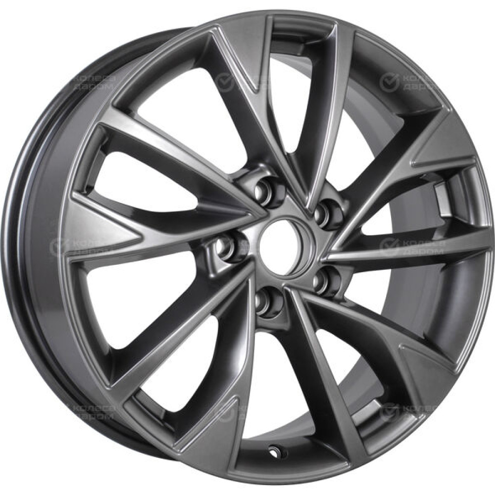 Колесный диск КиК Роквуд 7xR17 5x108 ET45 DIA60.1 темно-серебристый