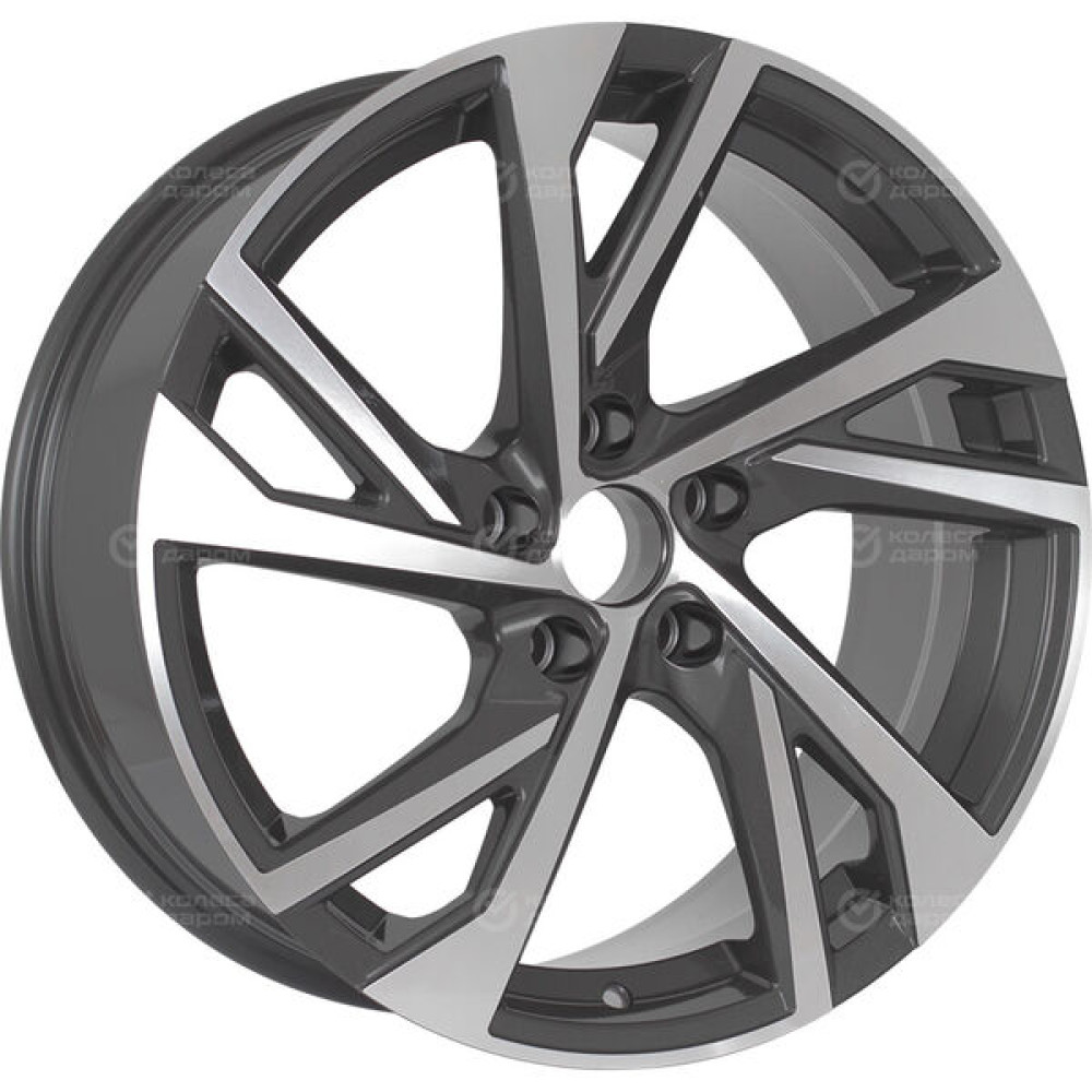 Колесный диск Replay TY382 8xR18 5x114.3 ET50 DIA60.1 темно-серый матовый ,частично полированный