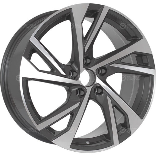 Колесный диск Replay TY382 8xR18 5x114.3 ET50 DIA60.1 темно-серый матовый ,частично полированный