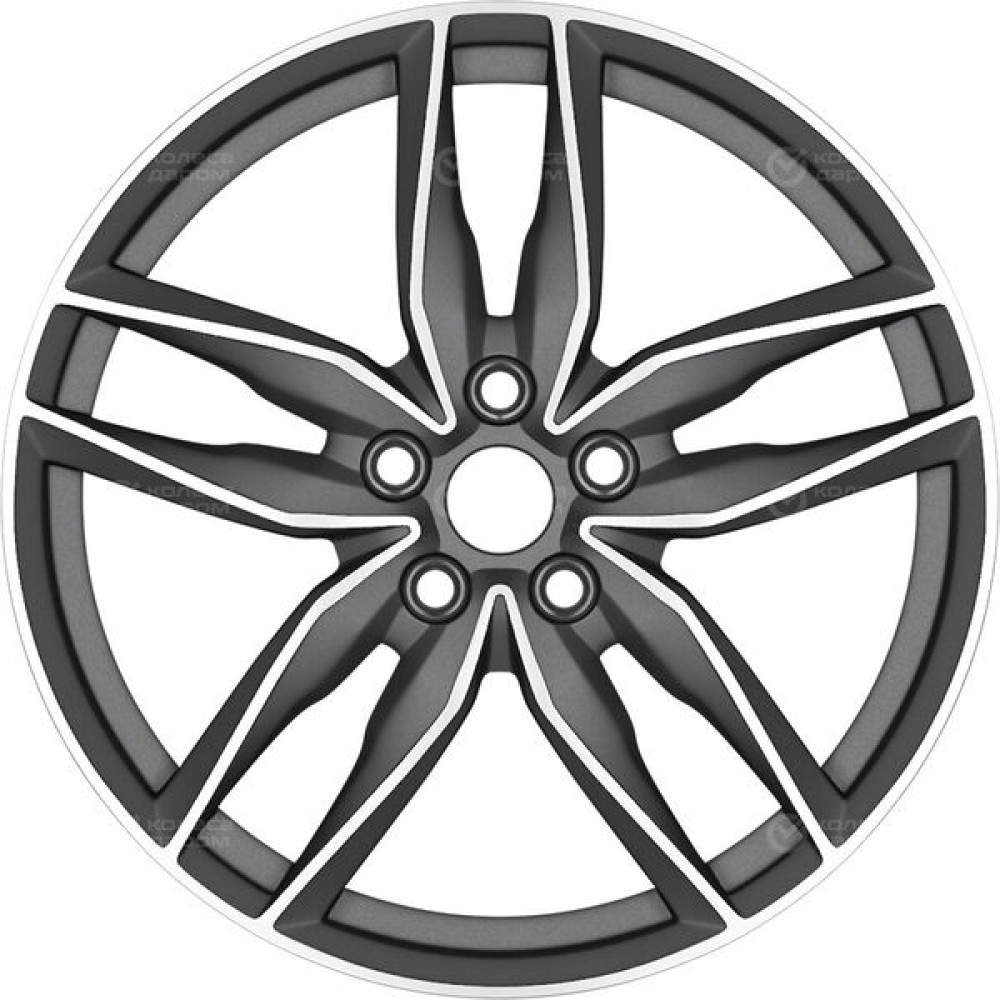 Колесный диск Replay B237 9.5xR21 5x112 ET41 DIA57.1 темно-серый матовый ,частично полированный