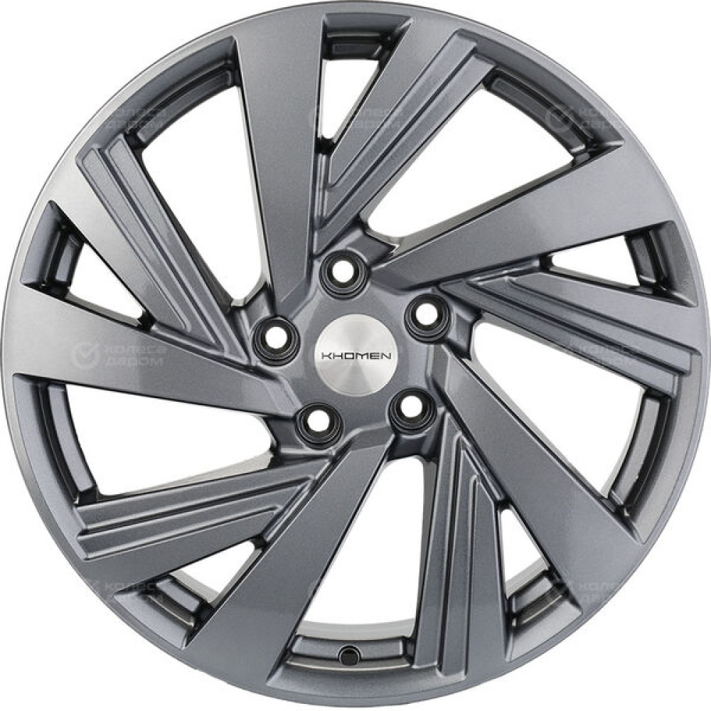 Колесный диск KHOMEN KHW1801 (ZV18_CX-5) 7.5xR18 5x114.3 ET45 DIA67.1 насыщенный темно-серый