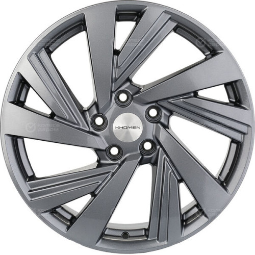 Колесный диск KHOMEN KHW1801 (ZV18_CX-5) 7.5xR18 5x114.3 ET45 DIA67.1 насыщенный темно-серый