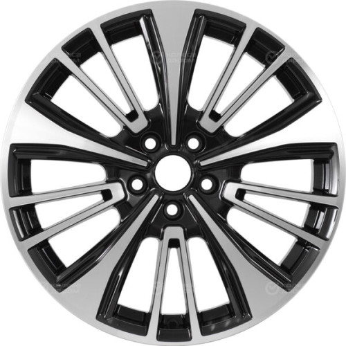 Колесный диск СКАД KL-1060 7.5xR18 5x108 ET33 DIA60.1 черный глянцевый с полированной лицевой поверхностью