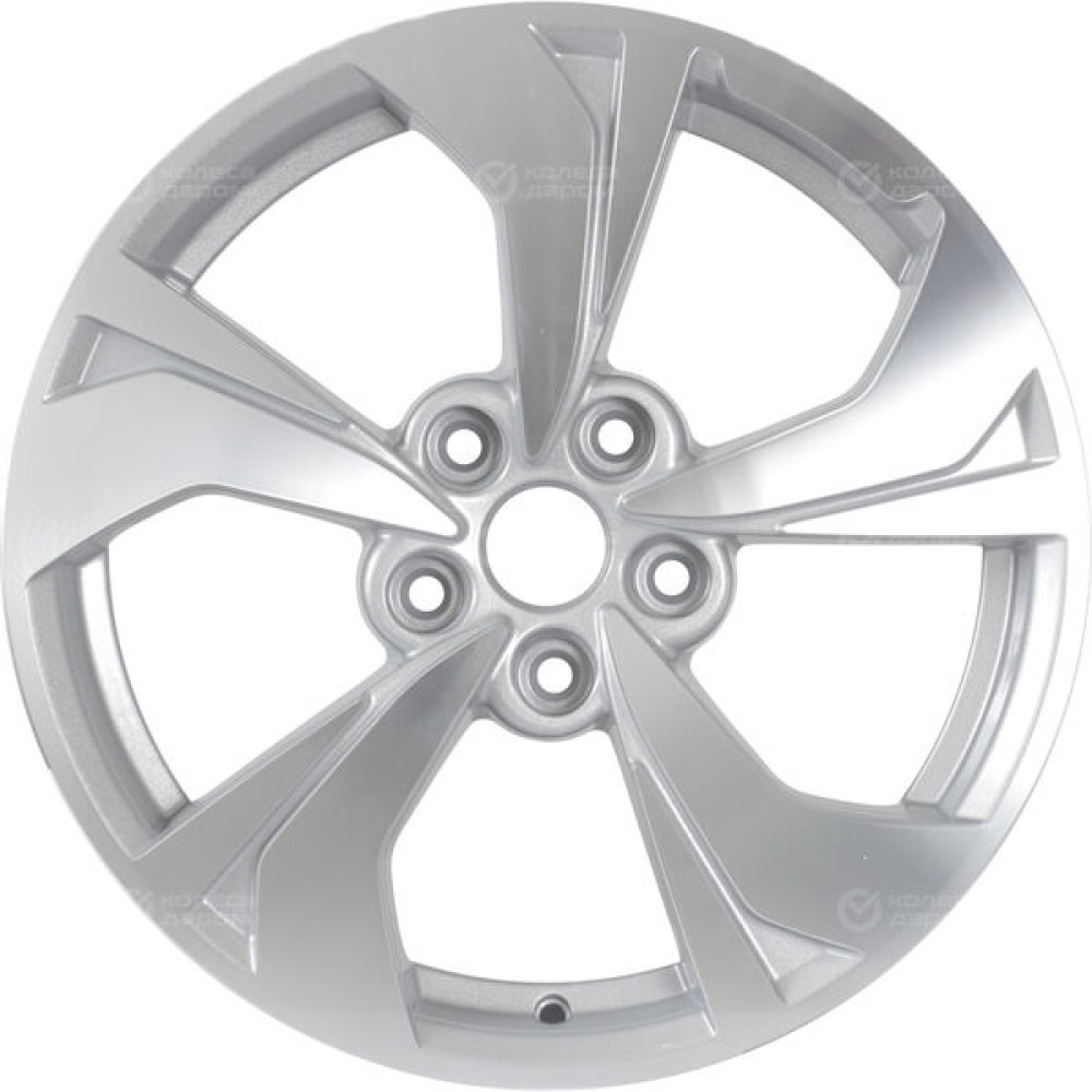Колесный диск KHOMEN KHW1724 (Qashqai) 7xR17 5x114.3 ET40 DIA66.1 серебристый полностью полированный
