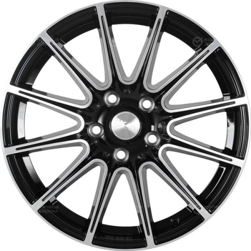 Колесный диск СКАД Le Mans 7xR16 5x114.3 ET45 DIA67.1 черный глянцевый с полированной лицевой поверхностью