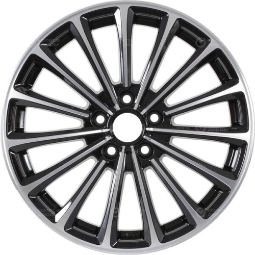 Колесный диск X-trike X136 7xR17 5x100 ET38 DIA57.1 черный с полированной лицевой стороной