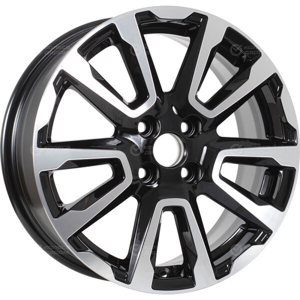 Колесный диск iFree Original КС1026 (ZV_16_Vesta FL) 6.5xR16 4x100 ET50 DIA60.1 черный глянцевый с полированными элементами лицевой поверхности