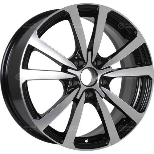 Колесный диск iFree Бэнкс 7xR17 5x108 ET45 DIA67.1 чёрный глянцевый с полированной лицевой частью