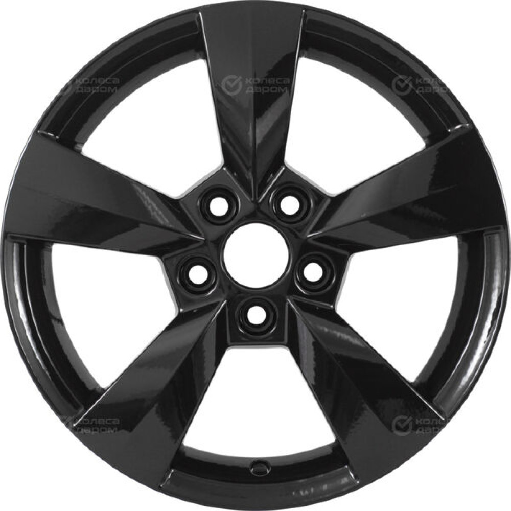 Колесный диск KHOMEN KHW1504 (15_Rapid) 6xR15 5x100 ET38 DIA57.1 черный глянцевый