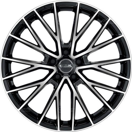 Колесный диск MAK SPECIALE-D 10xR21 5x112 ET42 DIA66.6 черный глянцевый с полированной лицевой частью