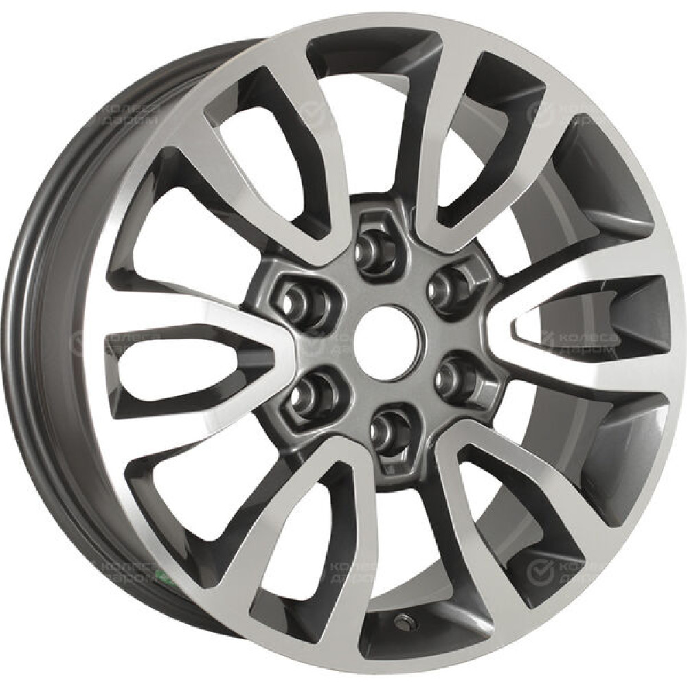 Колесный диск Replay CHG27 7.5xR18 6x139.7 ET30 DIA106.1 глянцевый темно-серый с полированной лицевой частью