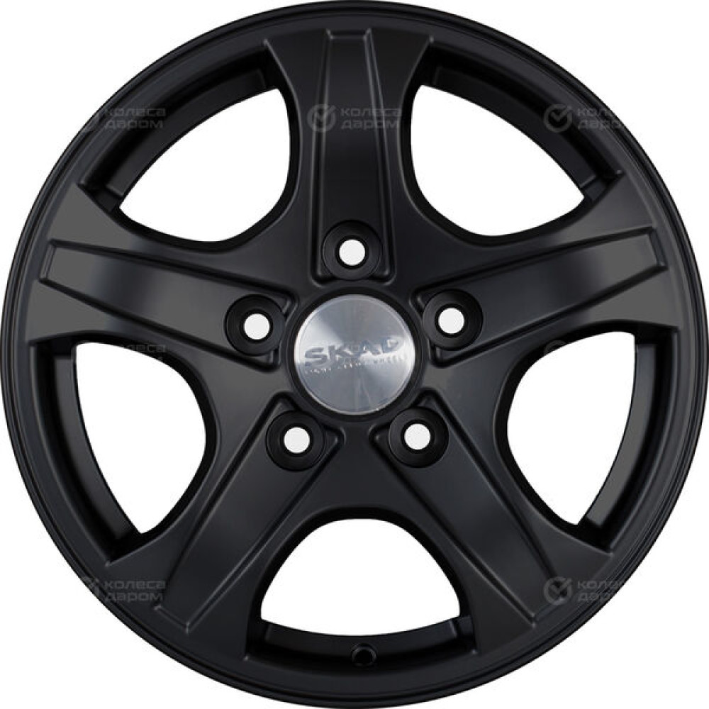 Колесный диск СКАД Калипсо 6.5xR16 5x139.7 ET43 DIA98.5 черный матовый
