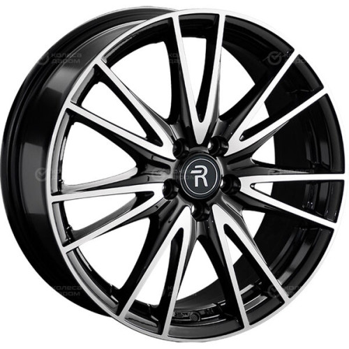 Колесный диск Replay SB90 7xR17 5x100 ET55 DIA56.1 черный глянцевый с полированной лицевой частью