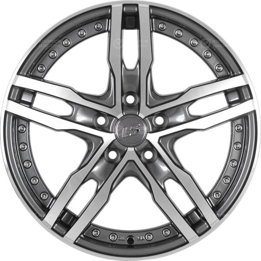 Колесный диск LS LS 356 7xR17 5x114.3 ET40 DIA73.1 насыщенный темно-серый полностью полированный