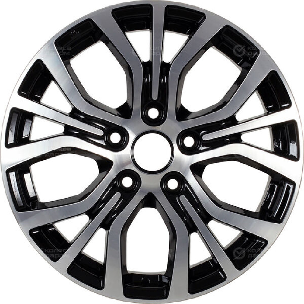 Колесный диск iFree Original КС736 (ZV 16_Qashqai) 6.5xR16 5x114.3 ET40 DIA66.1 черный глянцевый с полированными элементами лицевой поверхности