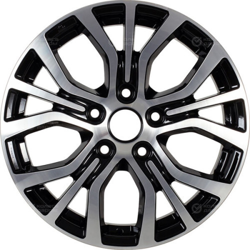Колесный диск iFree Original КС736 (ZV 16_Qashqai) 6.5xR16 5x114.3 ET40 DIA66.1 черный глянцевый с полированными элементами лицевой поверхности
