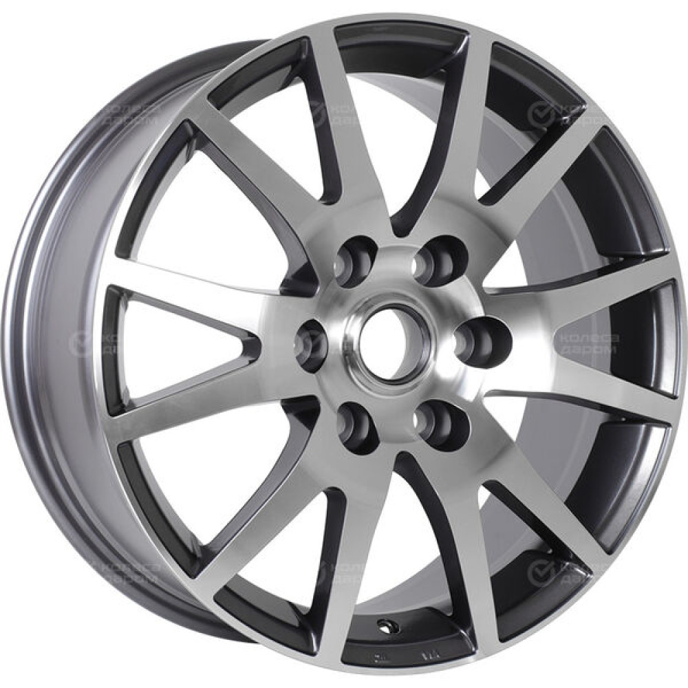 Колесный диск Replay MI38 7.5xR18 6x139.7 ET38 DIA67.1 насыщенный темно-серый полностью полированный