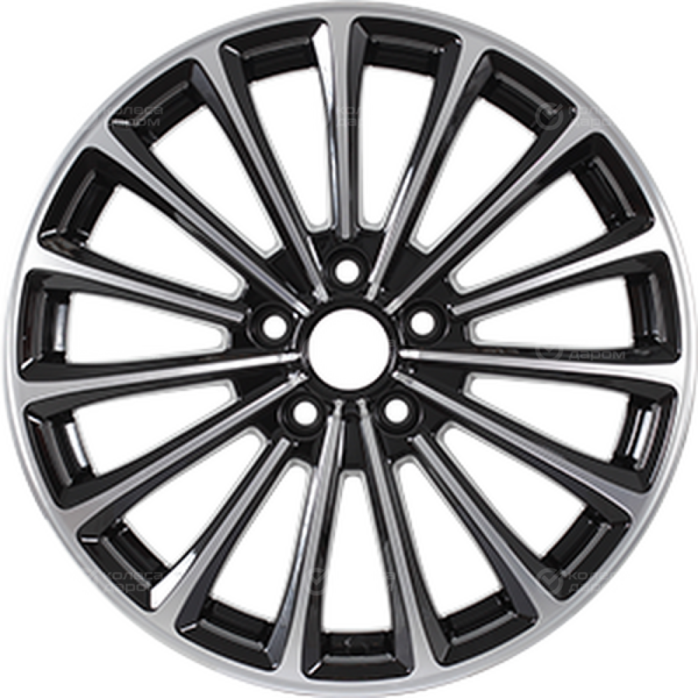 Колесный диск X-trike X136 7xR17 5x112 ET45 DIA57.1 (уценка) черный глянцевый с полированной лицевой поверхностью