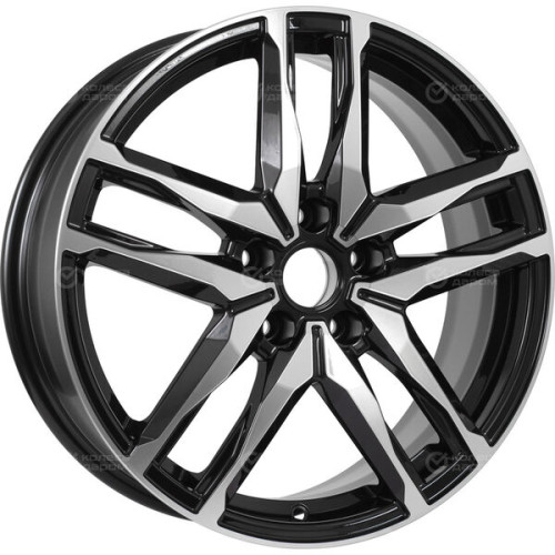 Колесный диск iFree Бомбей 6.5xR18 5x114.3 ET47 DIA66.1 чёрный глянцевый с полированной лицевой частью