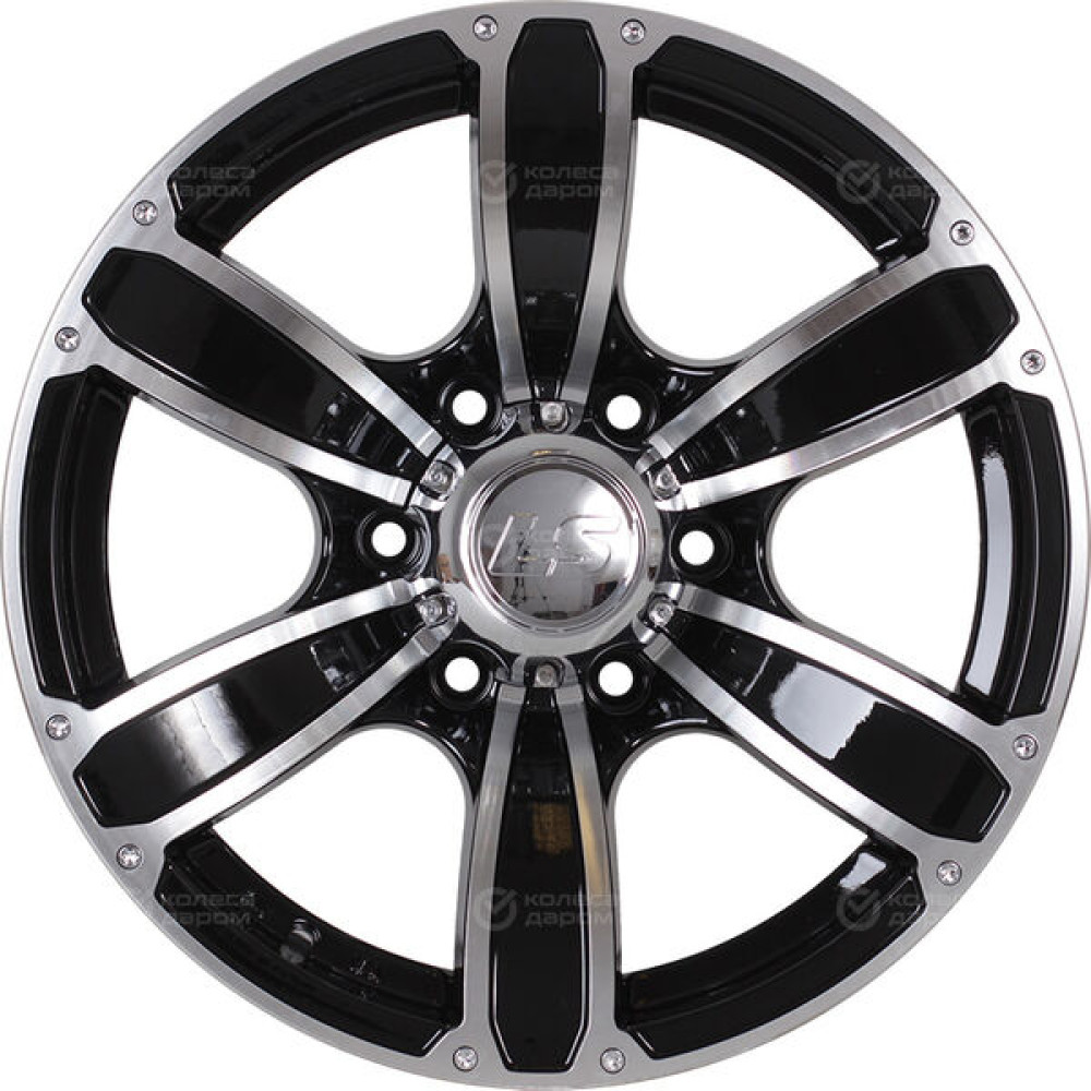 Колесный диск LS LS 766 8xR16 6x139.7 ET10 DIA107.1 черный полностью полированный