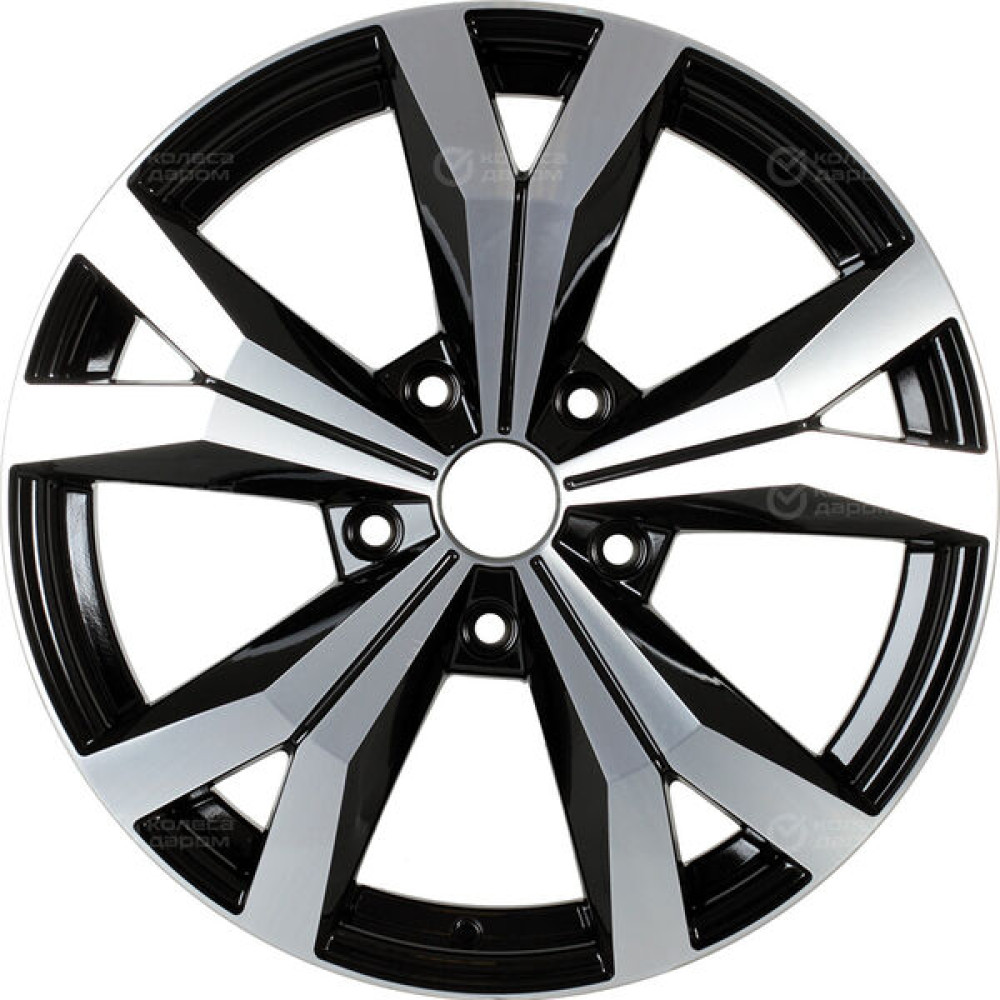 Колесный диск NEO 715 7.5xR17 5x130 ET50 DIA71.6 глянцевый черный с полированной лицевой частью