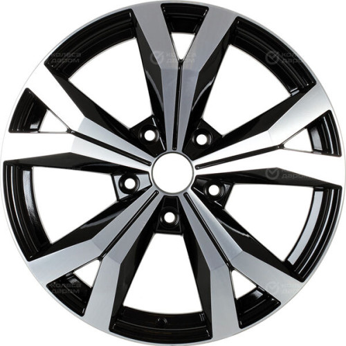 Колесный диск NEO 715 7.5xR17 5x130 ET50 DIA71.6 глянцевый черный с полированной лицевой частью